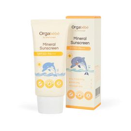 ORGABEBE Mineral Sunscreen SPF50+ PA+++ 50g – 100% Mild Non-Nano Formula, Water-Resistant, Eye-Safe UV Protection for Kids’ Sensitive Skin _ Made in KOREA 